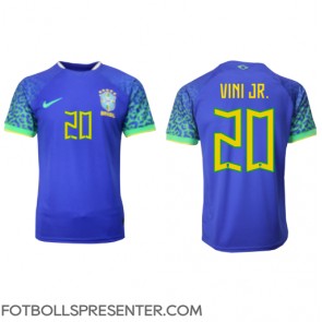 Brasilien Vinicius Junior #20 Borta Matchtröja VM 2022 Kortärmad